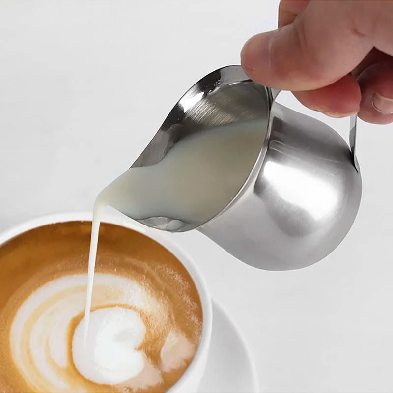 Milk Steaming Pitcher - Coffee Milk Frothing Pitcher Cup Stainless