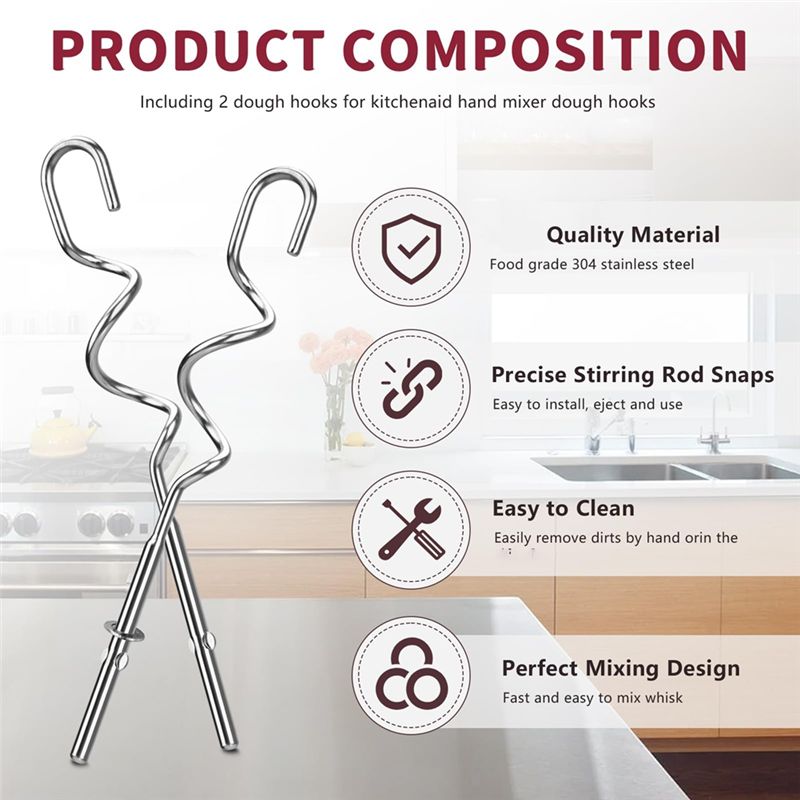 A23E-Dough Hook For Hand Mixer - Kitchenaid Mixer Hand Mixer ulasan dan harga