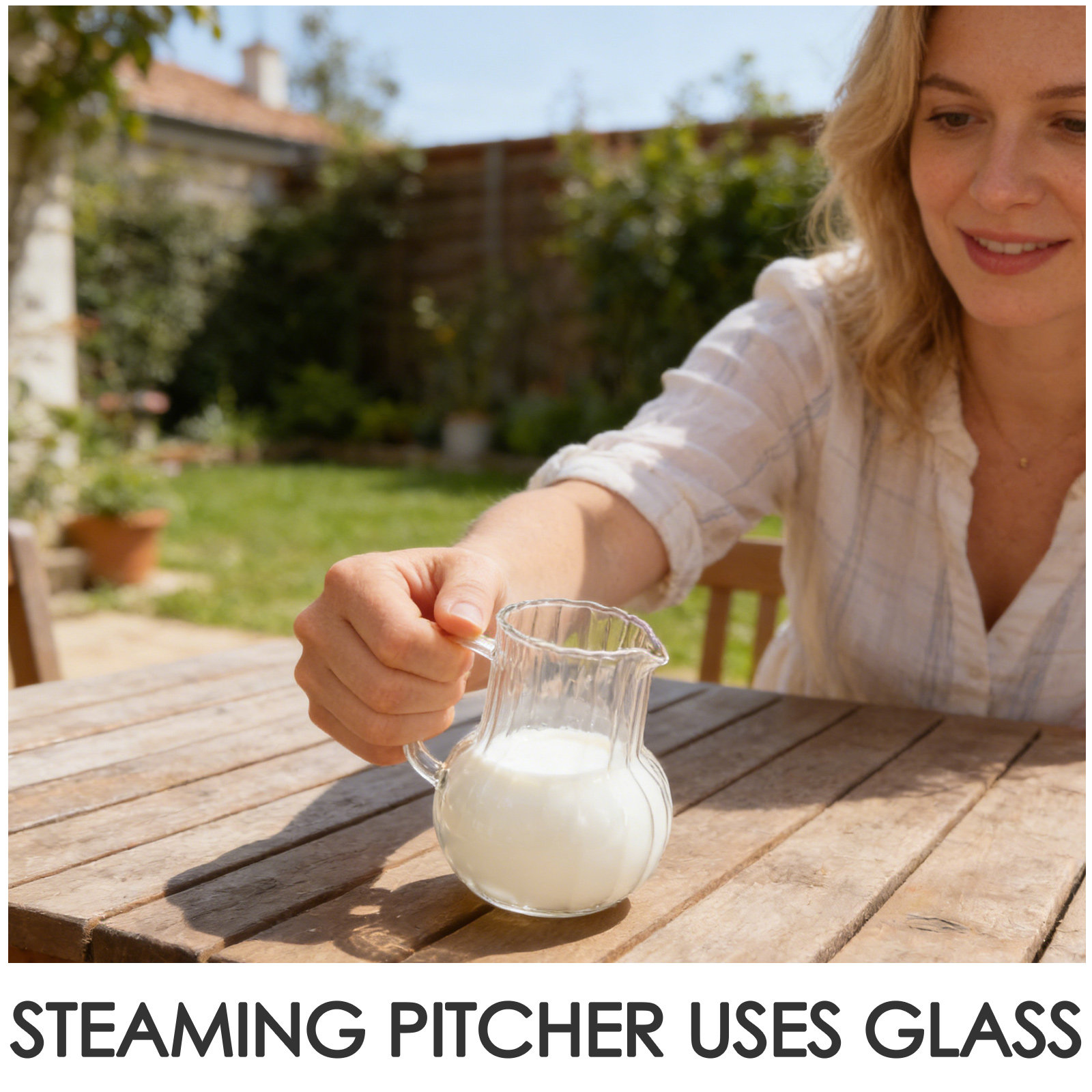 6.8oz 200Ml Glass Milk Pitcher - Milk Steaming Pitcher ulasan dan harga