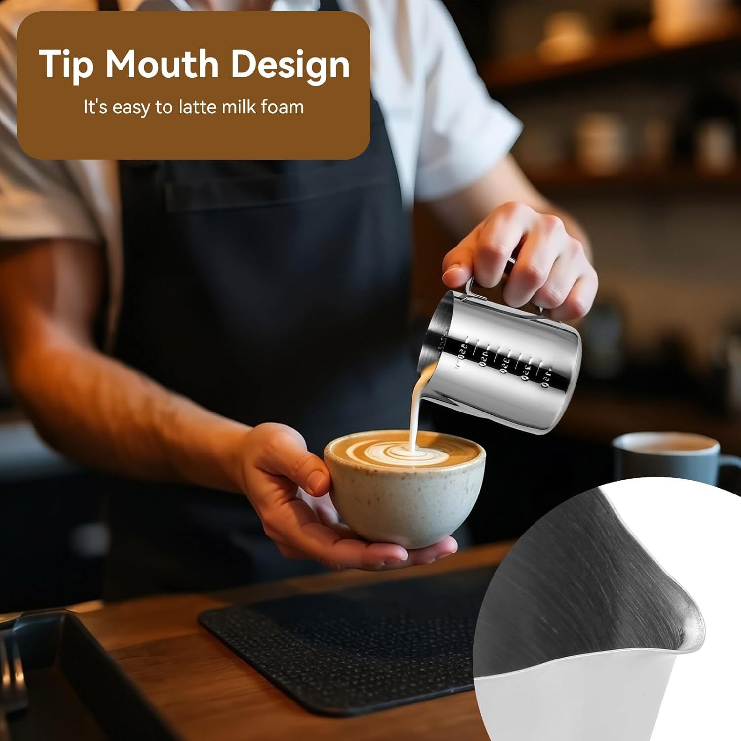 Milk Frothing Pitcher Espresso - Milk Steaming Pitcher ulasan dan harga