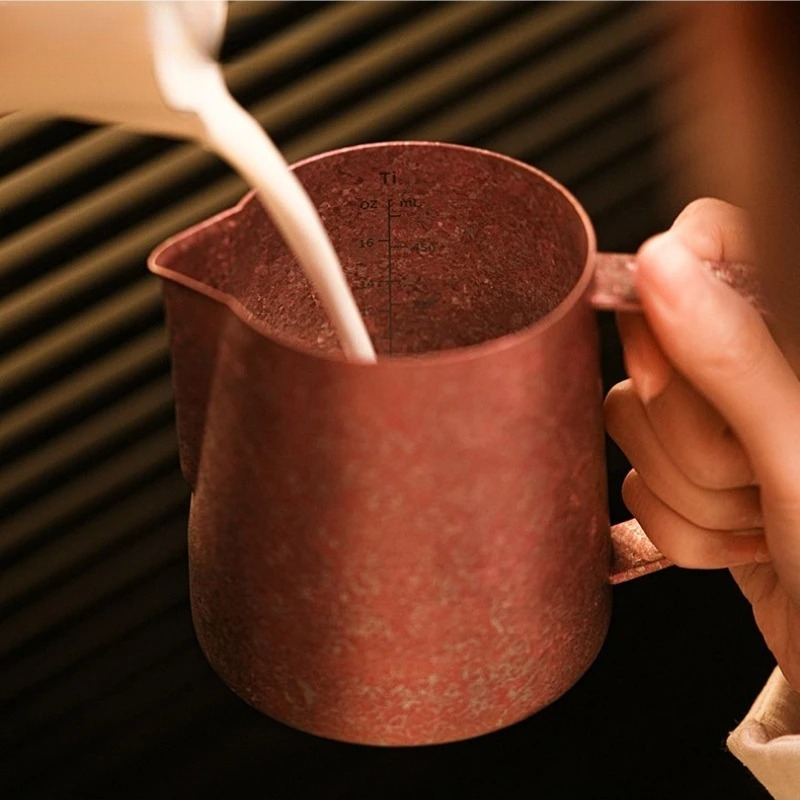 JUSTINLAU 600ml Pure Titanium  - Milk Steaming Pitcher ulasan dan harga