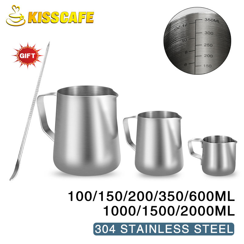 Milk Frother Jug Stainless Ste - Milk Steaming Pitcher ulasan dan harga
