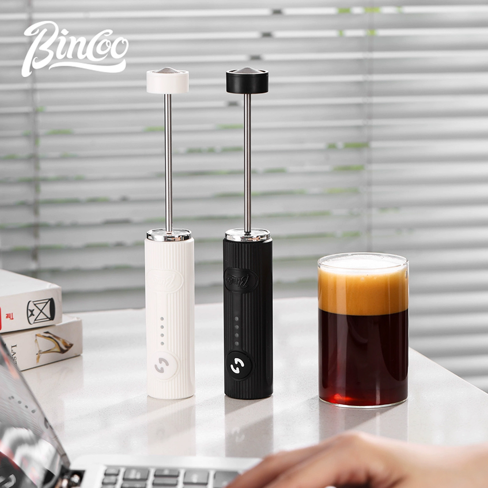 BINCOO Electric Coffee Frother - Milk Steaming Pitcher ulasan dan harga
